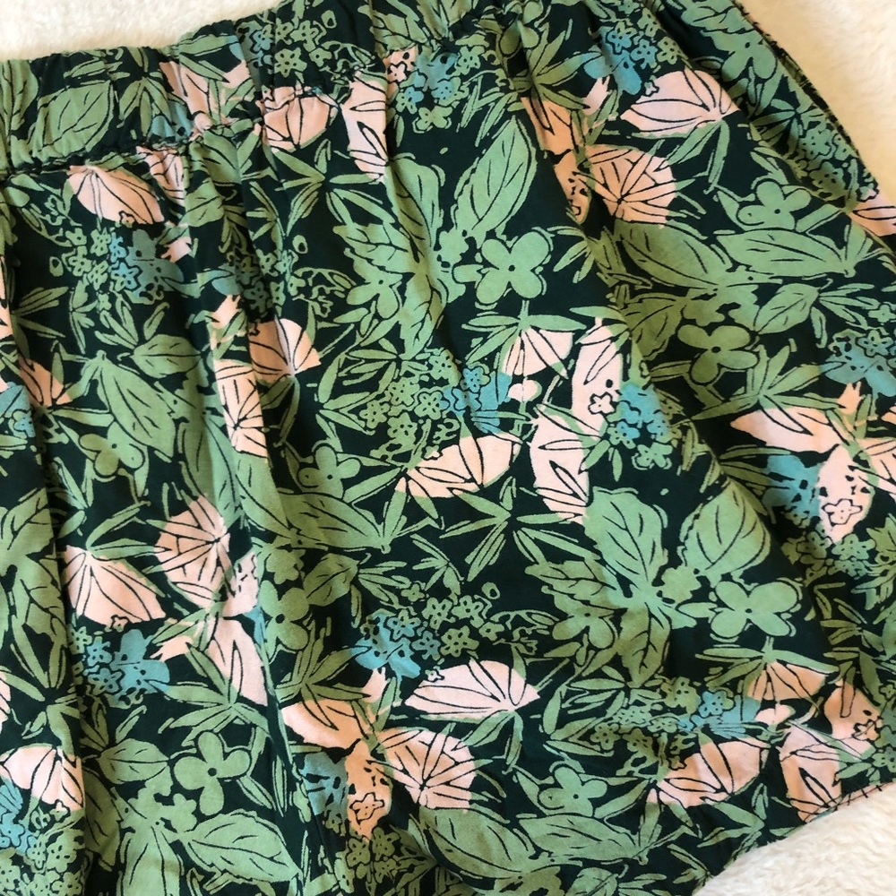 Kimchi Blue Green Tropical Print Chrissy Shorts Large - Picture 7 of 7